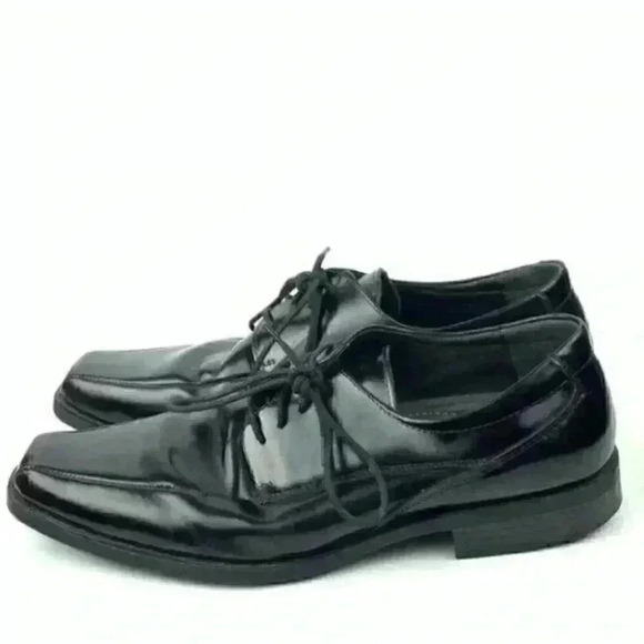 Stacy Adams men’s oxford sz 10 wide black leather - Picture 3 of 8